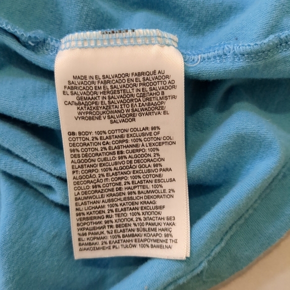 The North Face men's crew neck short sleeve blue shirt, size XXL - Picture 5 of 8